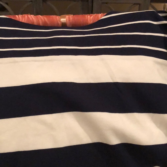 J Crew Long Sleeve Navy and Cream Striped top - Picture 3 of 6